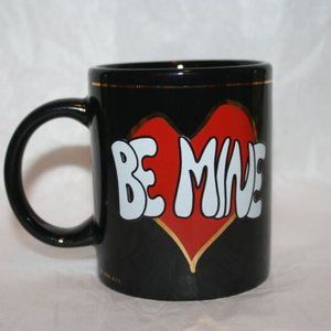 1994 Be Mine Black With Gold Coffee Cup Mug